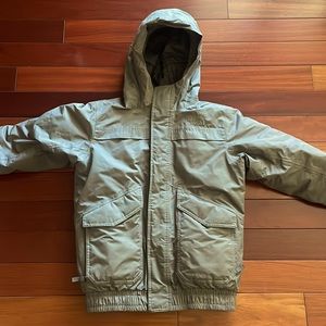 North Face Boys 10/12 Grey Ski Coat
